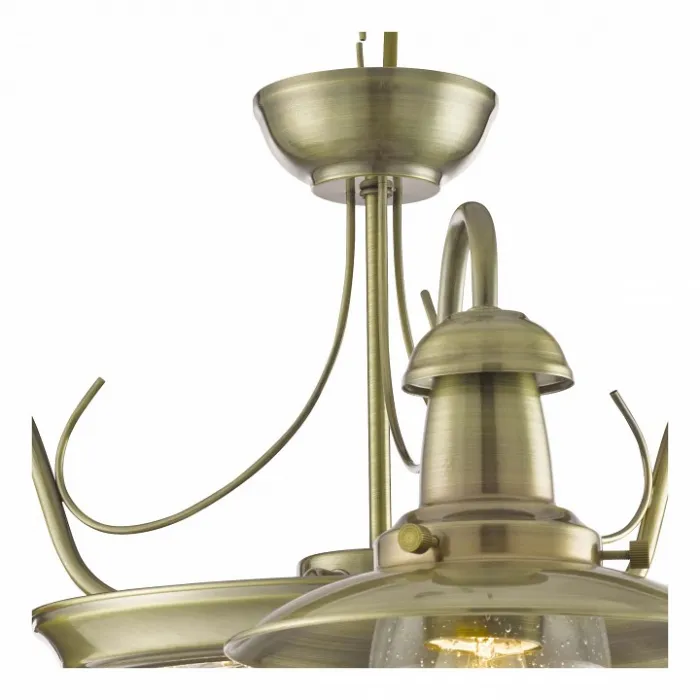 Подвесная люстра Arte Lamp Fisherman A5518LM-2-3AB Цвет арматуры бронза Цвет плафонов прозрачный от ImperiumLoft