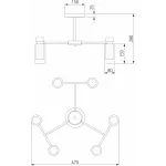 Люстра на штанге Eurosvet Amado 70115/6 белый от ImperiumLoft