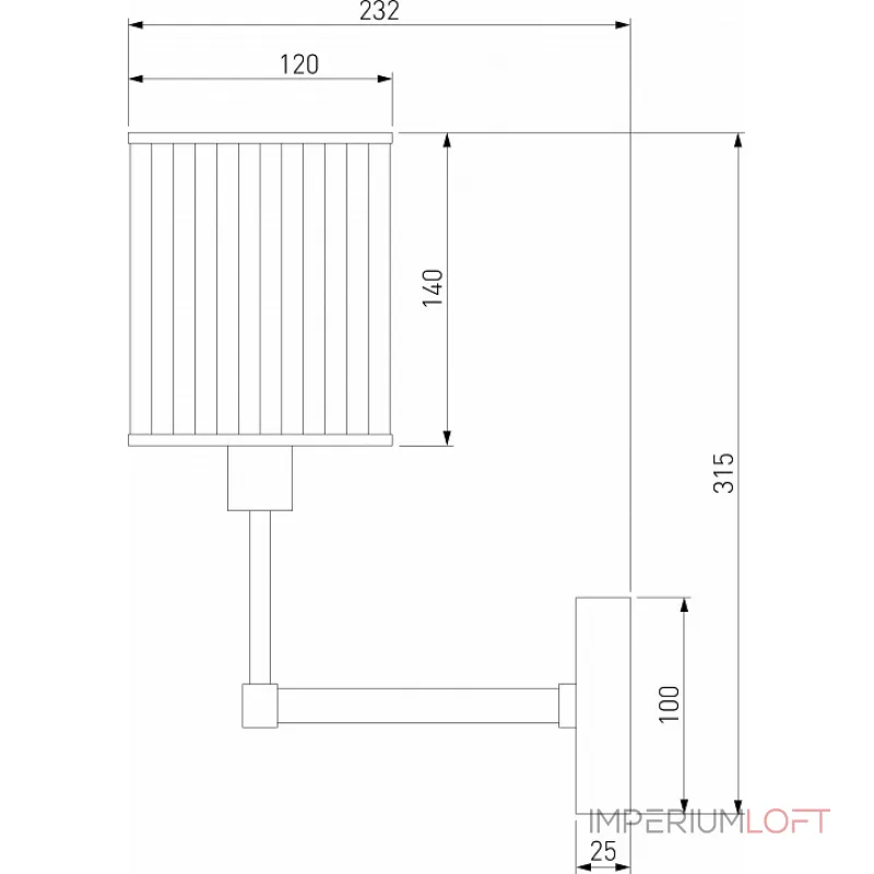 Бра Eurosvet Inari 60144/1 золото