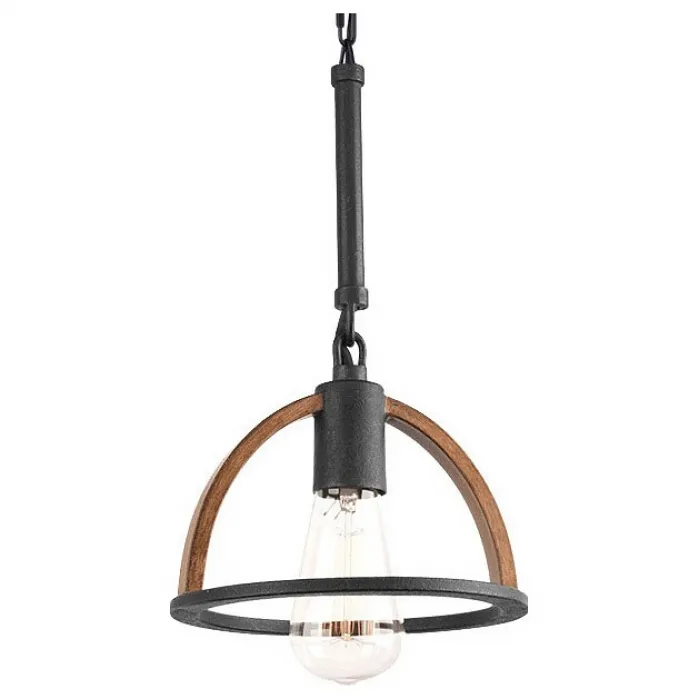 Подвесной светильник TopLight Jasmin TL1179H-01BK Цвет арматуры черный Цвет плафонов коричневый от ImperiumLoft