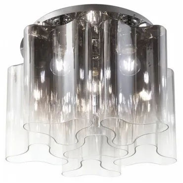 Накладной светильник Ideal Lux Compo COMPO PL6 FUME&#039; Цвет арматуры хром Цвет плафонов серый