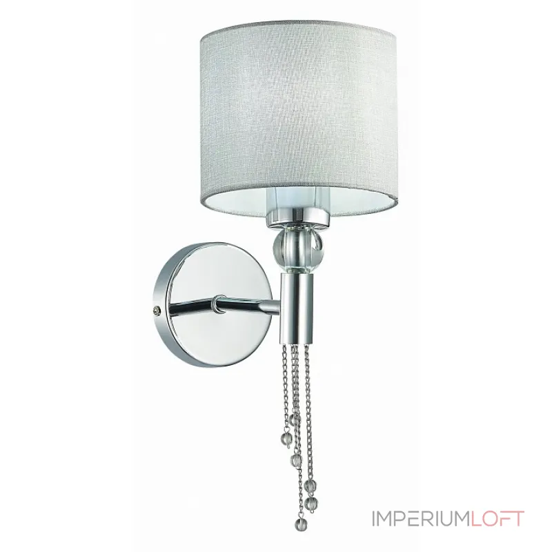 Бра EVOLUCE Primma SLE105171-01 Цвет плафонов серый Цвет арматуры хром Бра EVOLUCE Primma SLE105171-01 Цвет плафонов серый Цвет арматуры хром