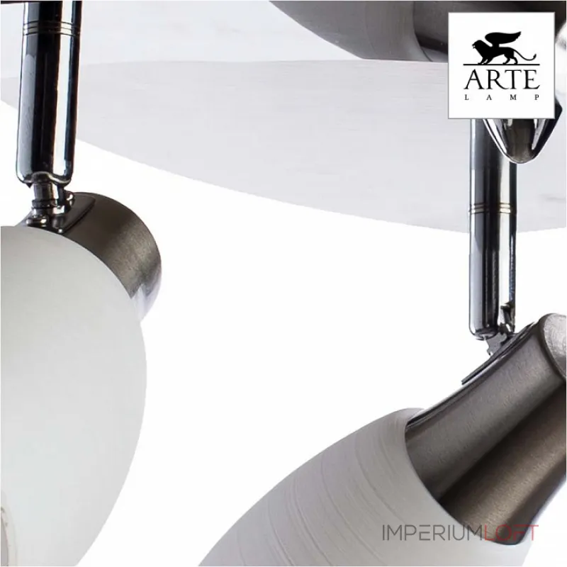 Спот Arte Lamp Volare A4590PL-3SS Цвет арматуры хром Цвет плафонов белый от ImperiumLoft