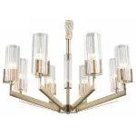 Подвесная люстра Omnilux Ledro OML-69903-08 Цвет арматуры бронза Цвет плафонов прозрачный от ImperiumLoft