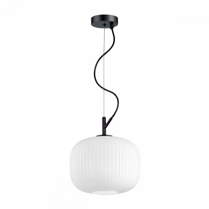 Подвесной светильник Odeon Light Roofi 4753/1 Цвет плафонов белый Цвет арматуры черный от ImperiumLoft