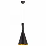 Подвесной светильник Arte Lamp Capello A3408SP-1BK Цвет арматуры черный Цвет плафонов золото от ImperiumLoft