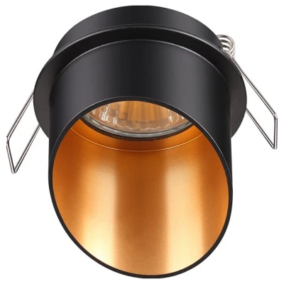 Встраиваемый светильник Novotech Butt 370435 Цвет плафонов черный Цвет арматуры черный