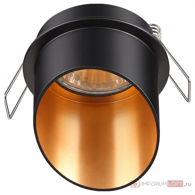 Встраиваемый светильник Novotech Butt 370435 Цвет плафонов черный Цвет арматуры черный от ImperiumLoft