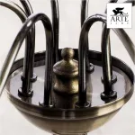 Подвесная люстра Arte Lamp Maypole A6300LM-8AB Цвет арматуры бронза Цвет плафонов белый от ImperiumLoft