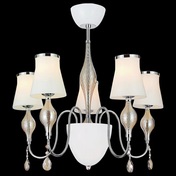 Люстра на штанге Lightstar Escica 806050 Цвет арматуры янтарный Цвет плафонов янтарный от ImperiumLoft