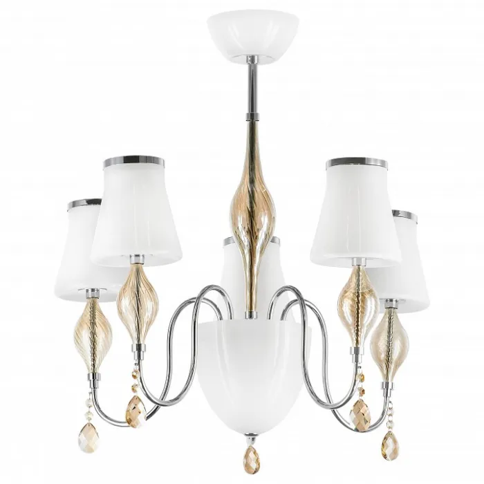 Люстра на штанге Lightstar Escica 806050 Цвет арматуры янтарный Цвет плафонов янтарный от ImperiumLoft