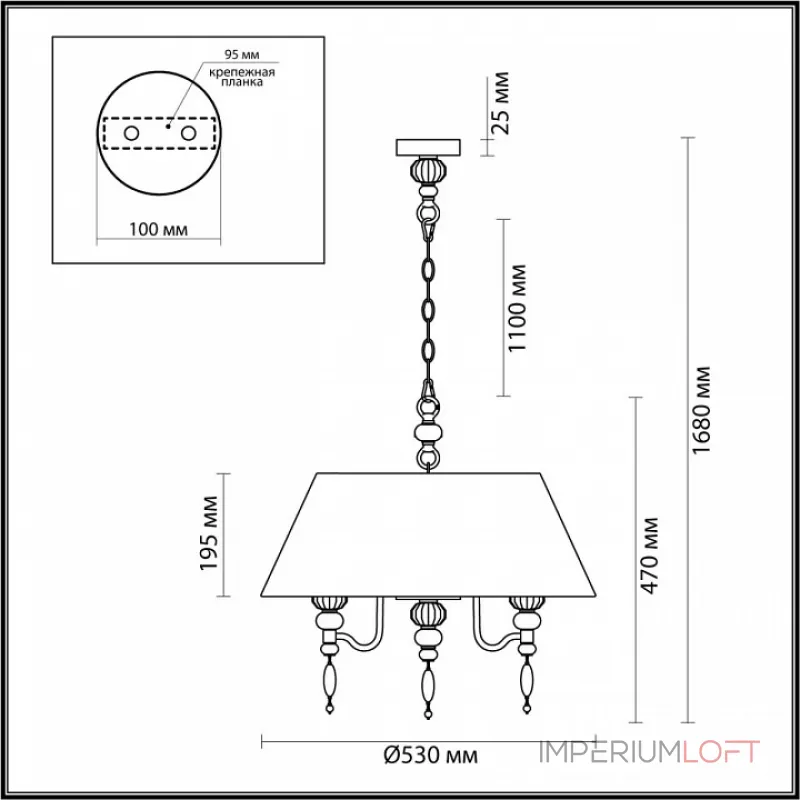Подвесной светильник Odeon Light Sochi 4896/5A Подвесной светильник Odeon Light Sochi 4896/5A