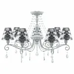 Подвесная люстра Lamp4You Provence 15 E4-07-G-LMP-O-2-CRL-E4-07-TR-UP Цвет плафонов черно-белый от ImperiumLoft