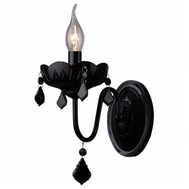 Бра Arte Lamp Odillia A8918AP-1BK Цвет арматуры черный Цвет плафонов черный