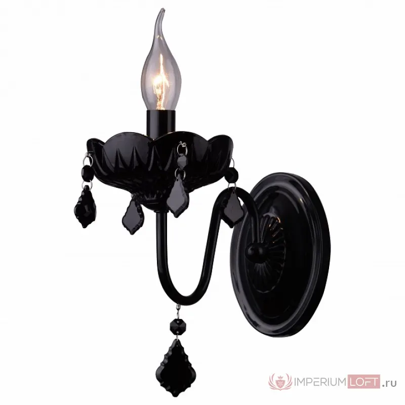 Бра Arte Lamp Odillia A8918AP-1BK Цвет арматуры черный Цвет плафонов черный от ImperiumLoft