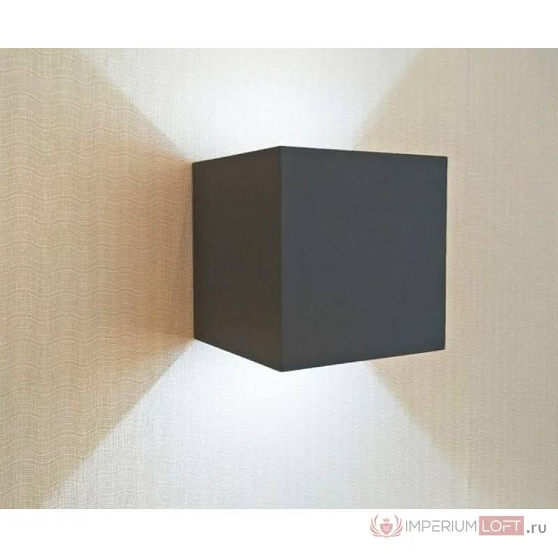 08585,16(4000K) Светильник КУБ темно-серый w10x10 h10 Led 6w (4000K) IP65 от ImperiumLoft