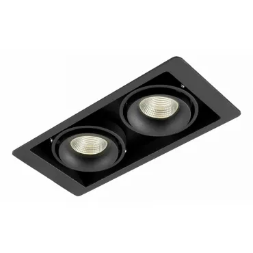 Встраиваемый светильник Donolux DL18615 DL18615/02WW-SQ Shiny black/Black