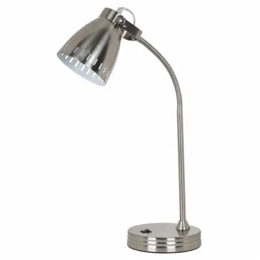 Настольная лампа офисная Arte Lamp Luned A2214LT-1SS Цвет арматуры серебро Цвет плафонов серебро