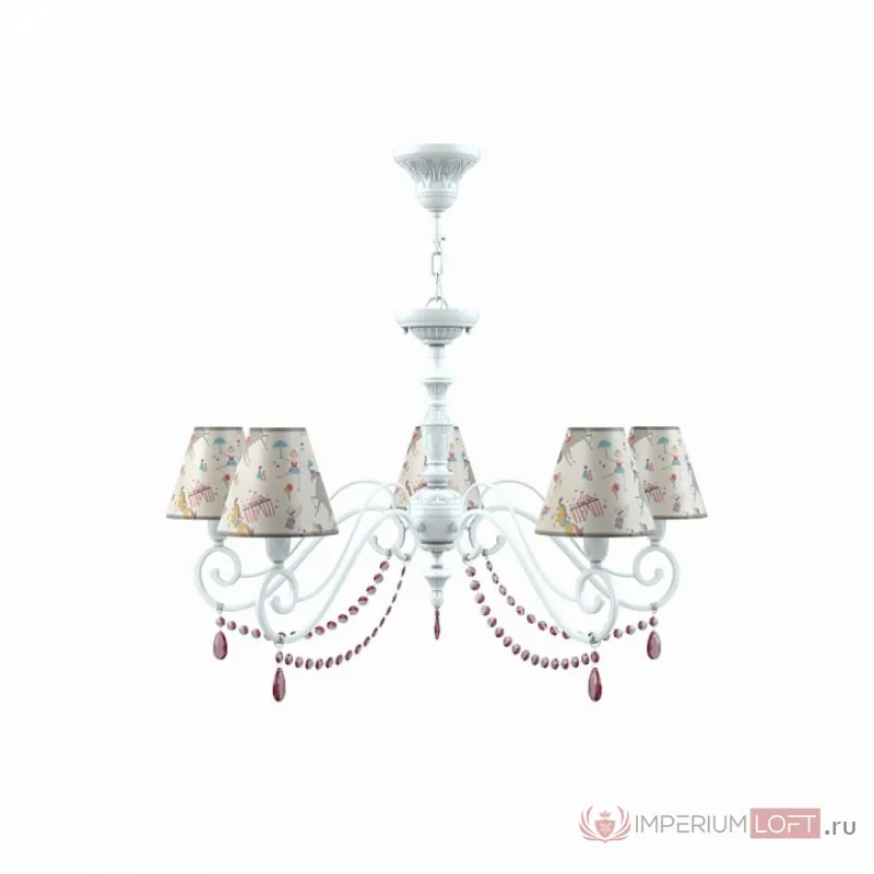 Подвесная люстра Lamp4You Classic 21 E3-05-WM-LMP-O-14-CRL-E3-05-PK-UP Цвет плафонов белый от ImperiumLoft