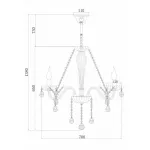 Подвесная люстра Rivoli Giocoso P8 CR Б0037782 