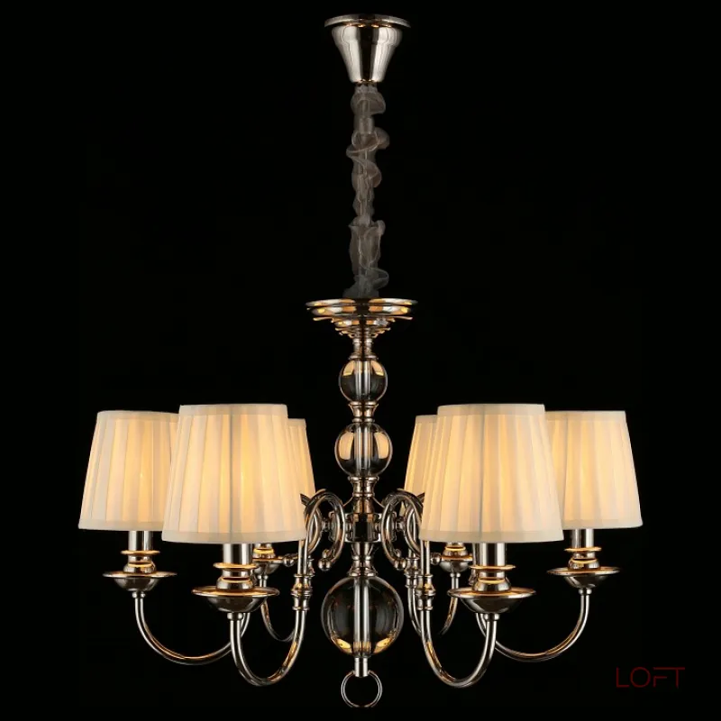 Подвесная люстра Aployt Gaell APL.704.03.06 Цвет арматуры хром Цвет плафонов кремовый