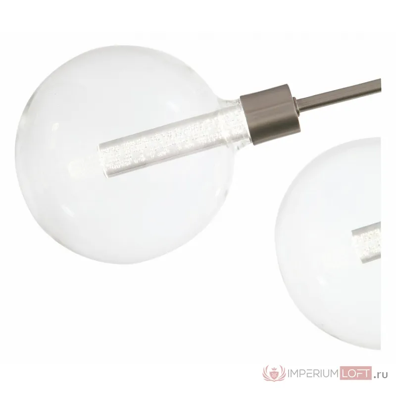 Люстра на штанге ST-Luce Giacio SL377.302.08 Цвет арматуры никель Цвет плафонов прозрачный от ImperiumLoft