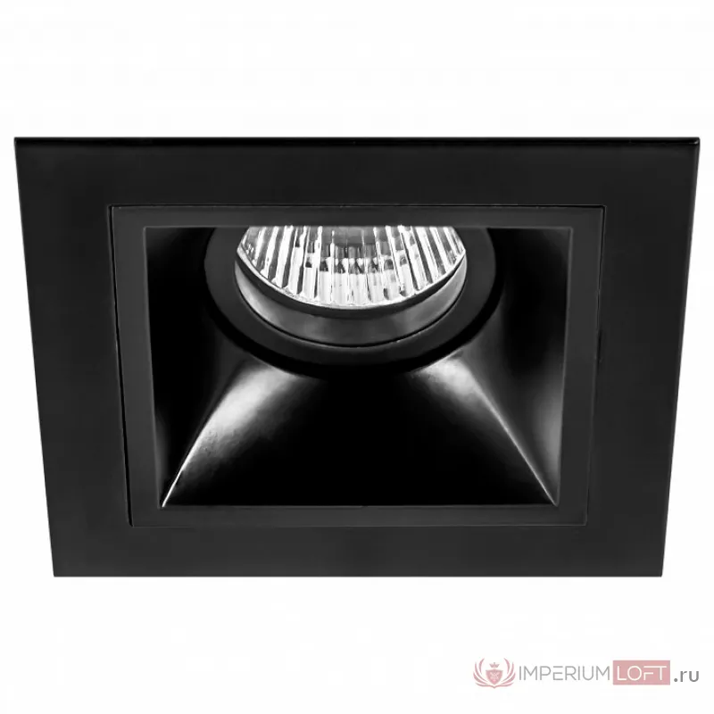 Встраиваемый светильник Lightstar Domino D51707 цвет арматуры черный от ImperiumLoft