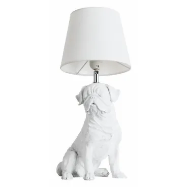 Настольная лампа декоративная Arte Lamp Bobby A1512LT-1WH Цвет плафонов белый Цвет арматуры белый от ImperiumLoft