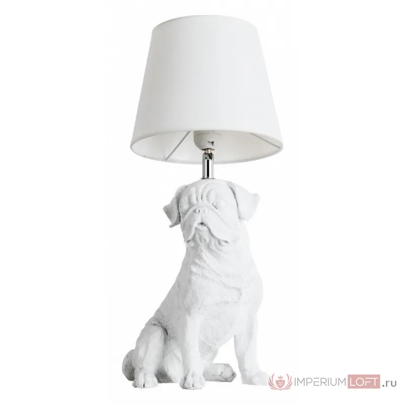 Настольная лампа декоративная Arte Lamp Bobby A1512LT-1WH Цвет плафонов белый Цвет арматуры белый от ImperiumLoft