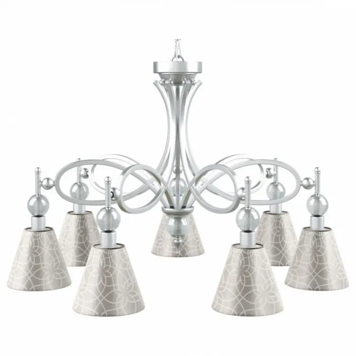 Подвесная люстра Maytoni Eclectic 7 M2-07-CR-LMP-O-4 Цвет арматуры белый Цвет плафонов серый от ImperiumLoft