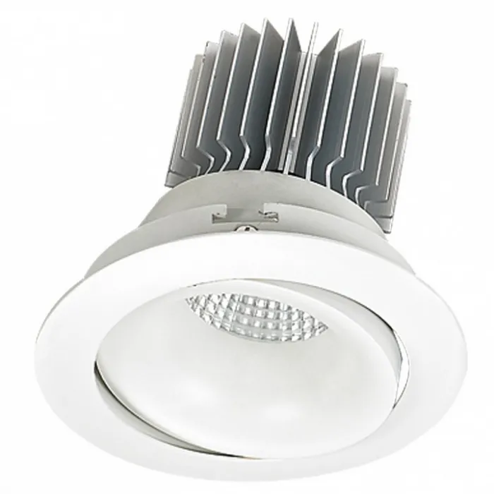 Встраиваемый светильник Ideal Lux Rio RIO 757.1-12W-WT Цвет арматуры белый Цвет плафонов белый от ImperiumLoft