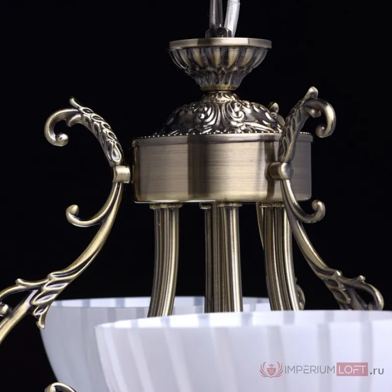 Подвесная люстра MW-Light Ариадна 15 450014406 Цвет арматуры бронза Цвет плафонов белый от ImperiumLoft
