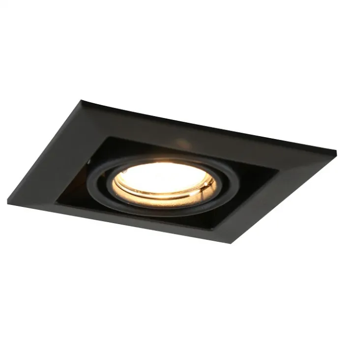 Встраиваемый светильник Arte Lamp A5941 A5941PL-1BK Цвет арматуры черный Цвет плафонов прозрачный от ImperiumLoft