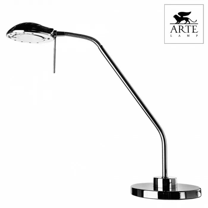 Настольная лампа офисная Arte Lamp Flamingo A2250LT-1CC Цвет арматуры хром Цвет плафонов хром от ImperiumLoft