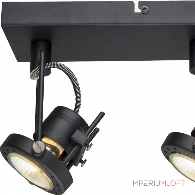 Спот Arte Lamp Costruttore A4300PL-3BK Цвет арматуры черный Цвет плафонов белый Спот Arte Lamp Costruttore A4300PL-3BK Цвет арматуры черный Цвет плафонов белый