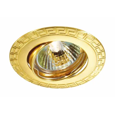 Встраиваемый светильник Novotech Coil 369619 Цвет арматуры золото Цвет плафонов золото