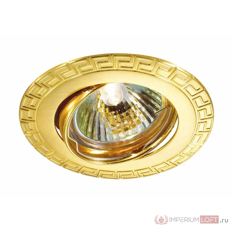 Встраиваемый светильник Novotech Coil 369619 Цвет арматуры золото Цвет плафонов золото от ImperiumLoft