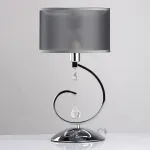 Настольная лампа декоративная MW-Light Федерика 82 379039401 Цвет арматуры хром Цвет плафонов черный от ImperiumLoft