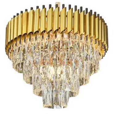 Подвесной светильник Omnilux Fontevivo OML-81903-12 Цвет плафонов прозрачный Цвет арматуры золото