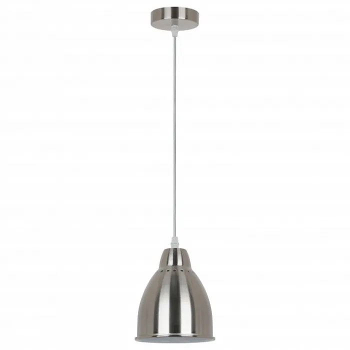 Подвесной светильник Arte Lamp Braccio A2054SP-1SS Цвет арматуры серебро Цвет плафонов серебро от ImperiumLoft