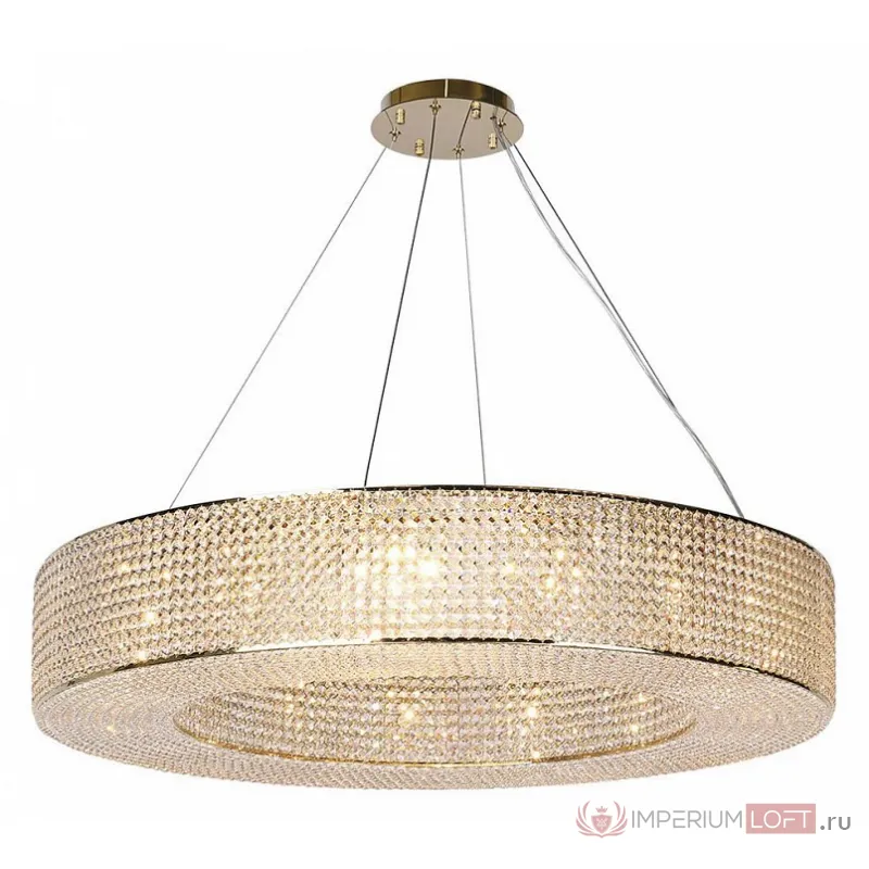 Подвесная люстра Newport 10190 10199+6/C gold Цвет арматуры никель Цвет плафонов прозрачный от ImperiumLoft