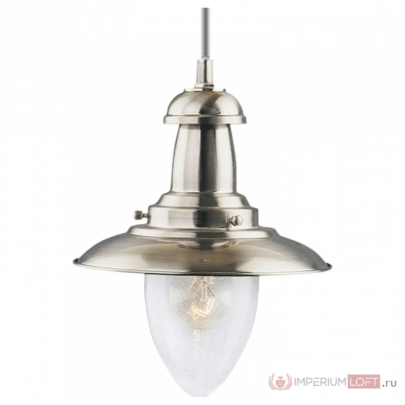 Подвесной светильник Arte Lamp Fisherman A5530SP-1SS Цвет арматуры серебро Цвет плафонов прозрачный от ImperiumLoft