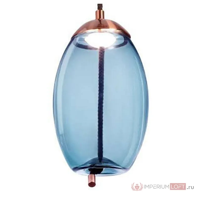 Подвесной светильник Loft it Knot 8133-A Цвет арматуры медь Цвет плафонов голубой от ImperiumLoft