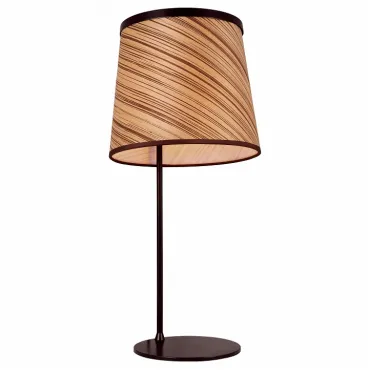 Настольная лампа декоративная Favourite Zebrano 1355-1T Цвет арматуры черный Цвет плафонов коричневый