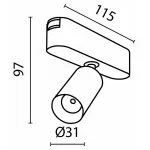 Трековый светильник Maytoni Focus LED TR103-1-5W4K-M-B