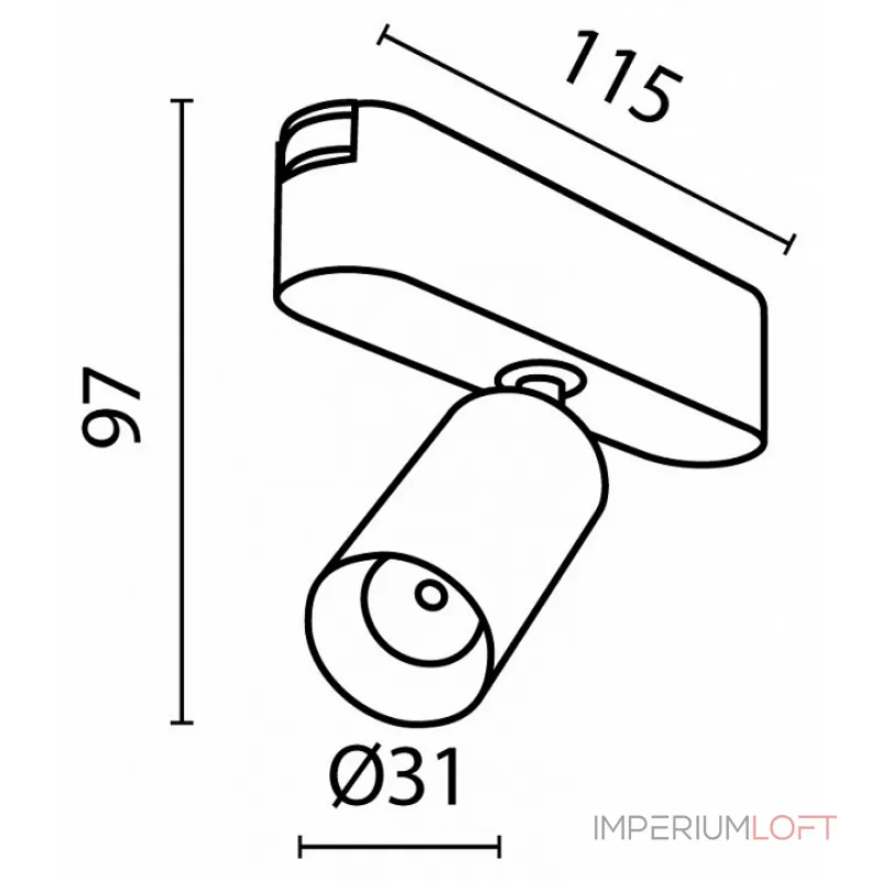 Трековый светильник Maytoni Focus LED TR103-1-5W4K-M-B