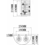 Бра Rivoli Сonfusione A1 SL Б0038082 Цвет арматуры хром Цвет плафонов хром