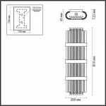 Накладной светильник Odeon Light Empire 4853/4W Цвет плафонов прозрачный Цвет арматуры золото от ImperiumLoft