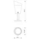 Наземный низкий светильник Favourite Relief 4032-1T от ImperiumLoft