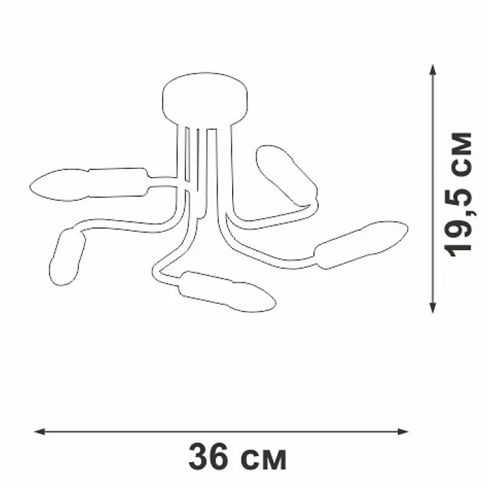 Потолочная люстра Vitaluce V3023 V3023-1/5PL от ImperiumLoft